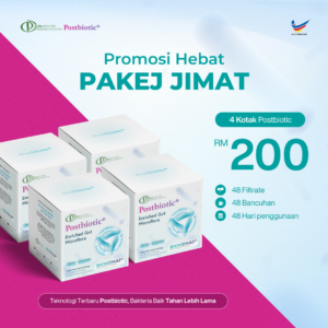 Pakej Jimat (4x Kotak Postbiotic)