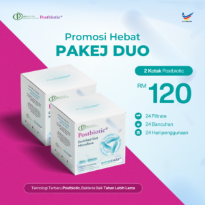 Pakej Duo (2x Kotak Postbiotic)